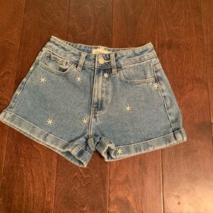 pacsun floral mom shorts